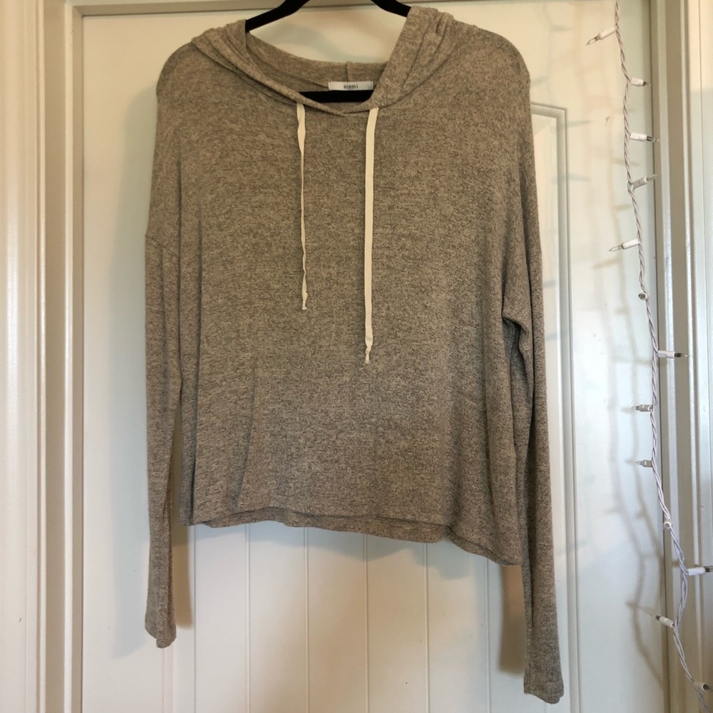 (NWOT) Acemi Tan Hoodie Pullover Sweatshirt